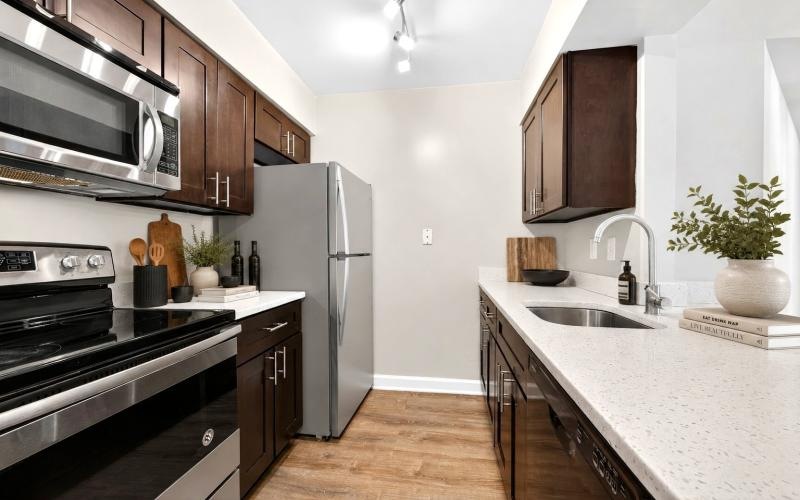 track lighting in galley kitchen